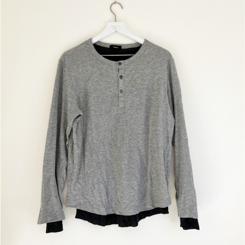Mens Theory Long Sleeve Medium